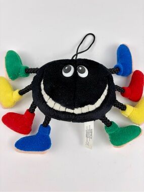 Russ Berrie Sidney Spider Hanging Plush Vintage Toy 9 x 6 in